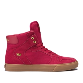 Supra VAIDER Høye Sneakers Dame Rosa/Gull | NO-16526